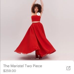 Fame and Partners Maristel 2 piece in red size 4